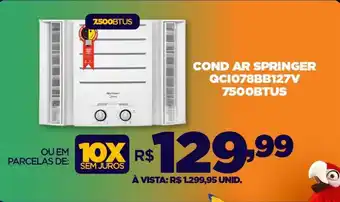 COND AR SPRINGER QC1078BB127V 7500BTUS