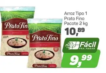 Arena Atacado Arroz tipo 1 Prato fino pacote 2kg oferta