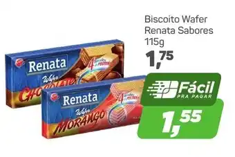 Arena Atacado Biscoito Wafer Renata Sabores 115g oferta