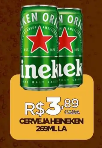 DB Supermercados CERVEJAHENEKEN 269MLLA oferta