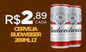 DB Supermercados CERVEJA BUDWEISER 269MLLT oferta