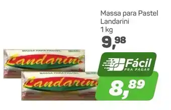 Arena Atacado Massa para Pastel Landarini 1kg oferta