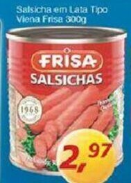Supermercados Guanabara Salsicha em lata Tipo Viena Frisa 300g oferta