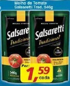 Supermercados Guanabara Molho de Tomate Salsaretti Trad. 340g oferta