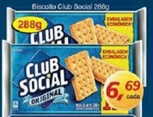 Supermercados Guanabara Biscoito Club Social 288g oferta