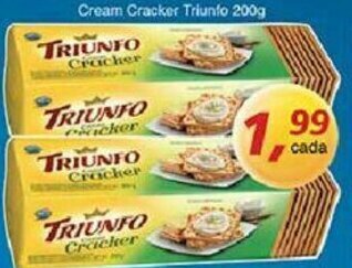 Supermercados Guanabara Cream Cracker Triunfo 200g oferta