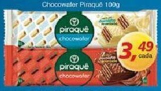 Supermercados Guanabara Chocowafer Piraque 100g oferta
