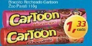 Biscoito Recheado Cartoon Zoo Parati 110g