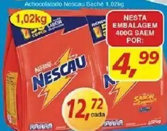 Supermercados Guanabara Achocolatado Nescau Sache 400g oferta