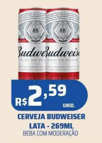 Tatico CERVEJA BUDWEISER LATA-269ML oferta