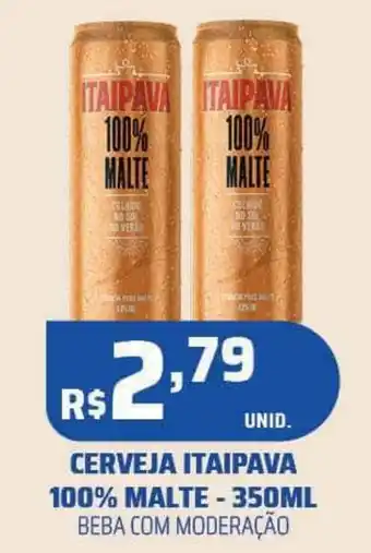 CERVEJA ITAIPAVA 100% MALTE - 350ML