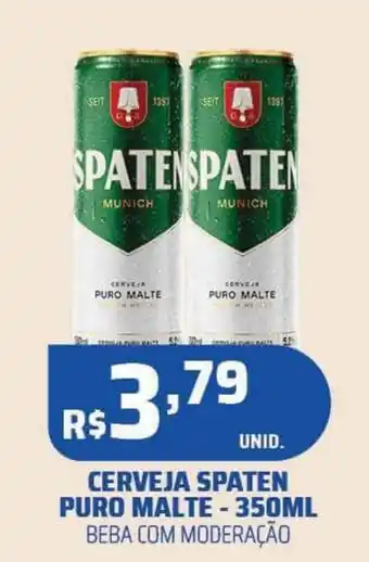 Tatico CERVEJA SPATEN PURO MALTE - 350ML oferta