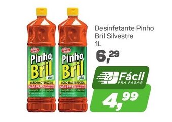 Arena Atacado Desinfetante pinho Bril Silvestre 1L oferta
