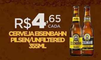DB Supermercados CERVEJA EISENBAHN PILSEN/UNFILTERED 355ML oferta