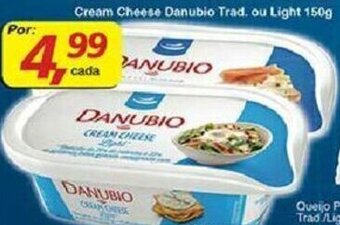 Supermercados Guanabara Cream Cheese Danubio Trad. Ou Light 150g oferta