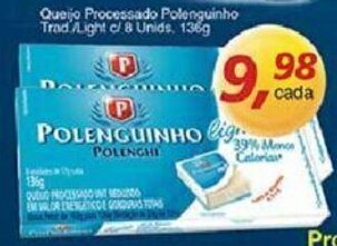 Supermercados Guanabara Queijo Processado Polenguinho Trad/ Light c/8 unids. 136g oferta