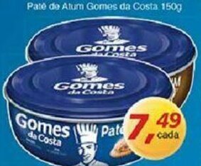 Supermercados Guanabara Pate de atum Gomes da Costa 150g oferta