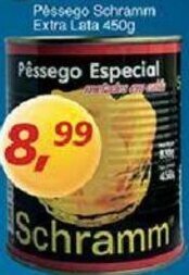 Supermercados Guanabara Pessego Schramm Extra Lata 450g oferta