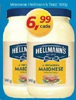 Supermercados Guanabara Maionese Hellmann's Trad 500g oferta
