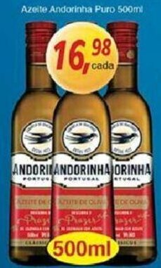 Supermercados Guanabara Azeite Andorinha Puro 500ml oferta