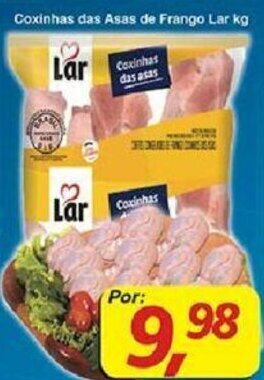 Supermercados Guanabara Coxinhas das Asas de Frango Lar 1kg oferta