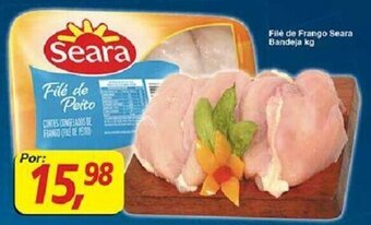 Supermercados Guanabara File de Frango Seara Bandeja 1kg oferta