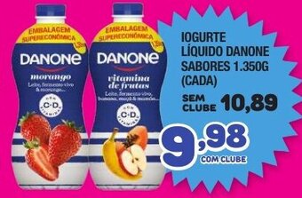 Costazul Supermercados Iogurte Liquido Danone Sabores 1.350g oferta