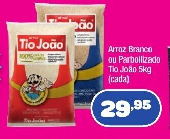Costazul Supermercados Arroz Branco ou Parbollizado Tio Joao 5kg oferta