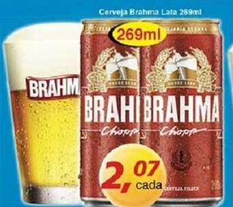 Supermercados Guanabara Cerveja Brahma lata 269ml oferta