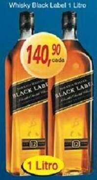 Supermercados Guanabara Whisky Black Label 1L oferta
