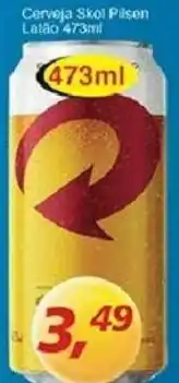 Supermercados Guanabara Cerveja Skol Pilsen Latao 473ml oferta