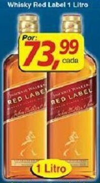 Supermercados Guanabara Whisky Red Label 1L oferta