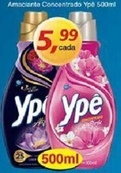 Supermercados Guanabara Amaciante Concentrado Ype 500ml oferta