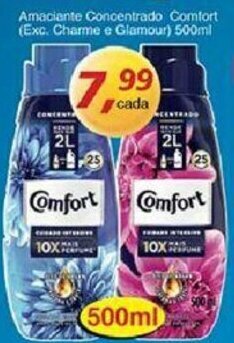 Supermercados Guanabara Amaciante Concentrado Comfort 500ml oferta