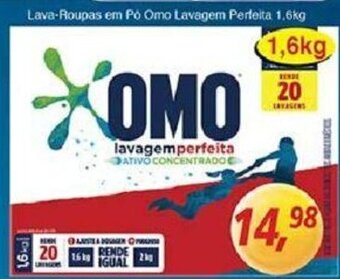 Supermercados Guanabara Lava-Roupas em po Omo Lavagem Perfeita 1.6kg oferta