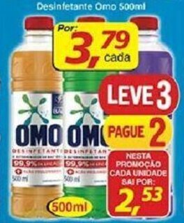 Supermercados Guanabara Desinfetante Omo 500ml oferta