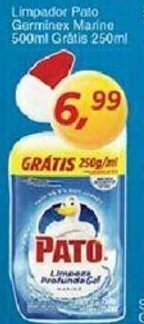 Supermercados Guanabara Limpador Pato Germinex marine 500ml gratis 250ml oferta