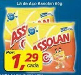 Supermercados Guanabara La de Aco Assolan 60g oferta