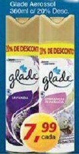 Supermercados Guanabara Glade Aerossol 360ml c/20% Desc. oferta