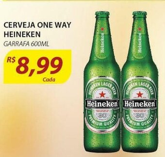 Assaí Atacadista Cerveja One Way Heineken 600ml oferta