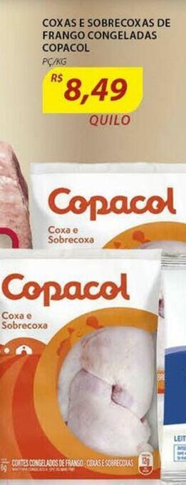 Assaí Atacadista Coxas e Sobrecoxas de Frango Congeladas Copacol 1kg oferta