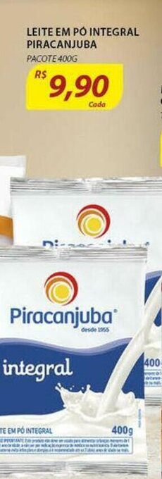 Assaí Atacadista Leite em po Integral Piracanjuba 400g oferta