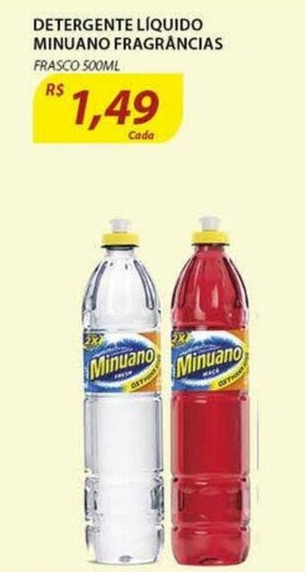 Assaí Atacadista Detergente Liquido Minuano fragrancias 500ml oferta