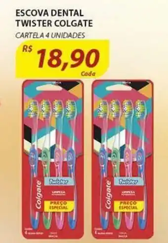Assaí Atacadista Escova Dental Twister Colgate oferta