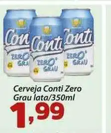 Confiança Supermercados Cerveja Conti Zero Grau 350ml oferta