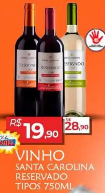 VINHO SANTA CAROLINA RESERVADO TIPOS 750ML