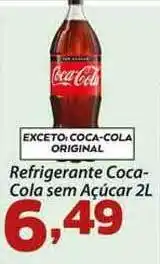 Confiança Supermercados Refrigerante Coca Cola Sem Açúcar 2L oferta