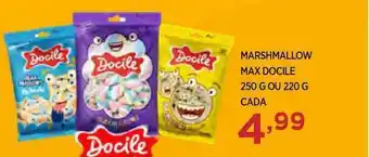 Apoio Mineiro Marshmallow Max Docile 250g ou 220g cada oferta