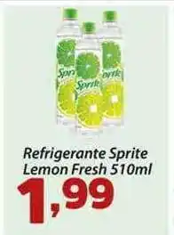 Confiança Supermercados Refrigerante Sprite Lemon Fresh 510ml oferta