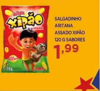 Salgadinho Aritana Assado Xipão Sabores 120g